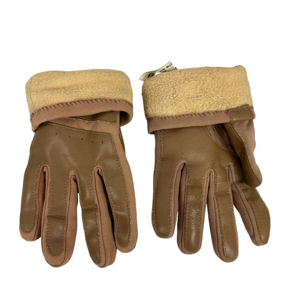 Women's Brown 100% Nylon Thinsulate Gloves Size L/XL - Picture 3 of 7